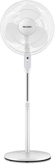 PELONIS Ventilador de pedestal oscilante ajustable de 16" con c...