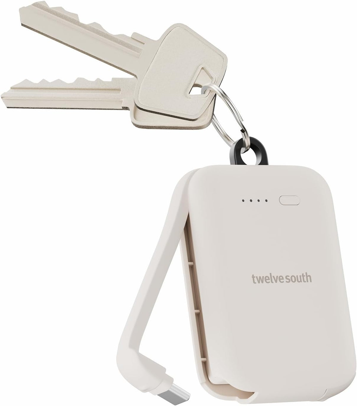 Twelve South PowerClip - Mini cargador portátil con cable USB-C int...