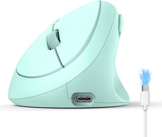 TECKNET Ratón Ergonómico, Ratón Inalámbrico Vertical Bluetooth, Bat...