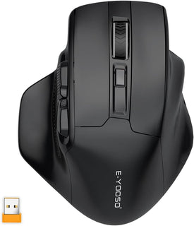 E-YOOSO - Mouse inalámbrico grande para manos grandes, X-31, USB in...