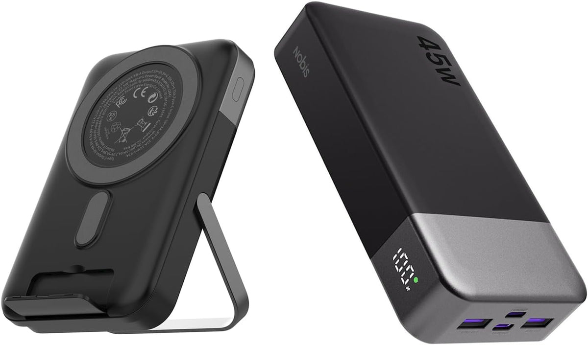 NOBIS Cargador portátil, banco de energía de 45 W 20000 mAh y 22.5...