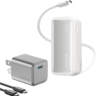 EF ECOFLOW Rapid 45W Power Bank 10000mAh Cargador portátil y 20W Ga...