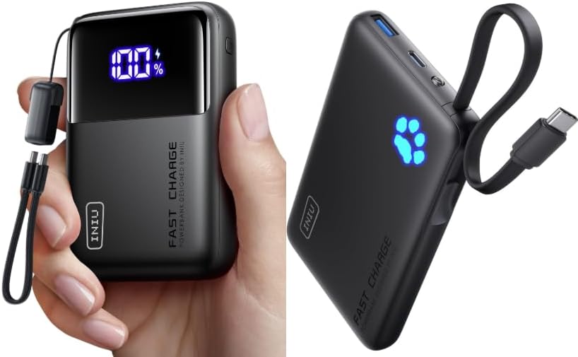 INIU Banco de energía de 20000 mAh 65 W + cargador portátil de 45 W...