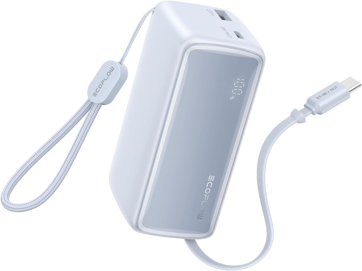 EF ECOFLOW Rapid - Cargador portátil de 45 W de 10000 mAh con cable...
