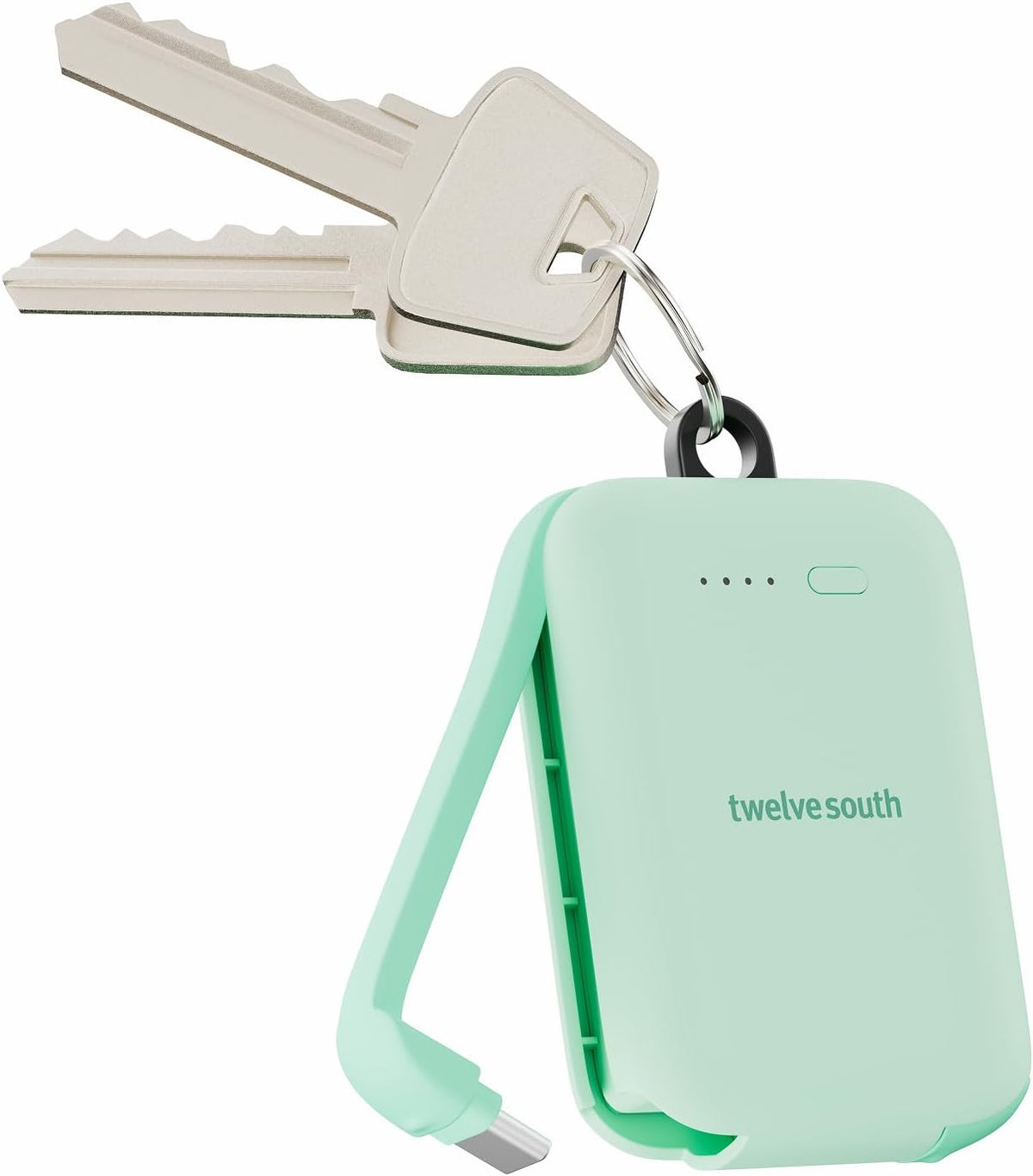 Twelve South PowerClip - Mini cargador portátil con cable USB-C int...