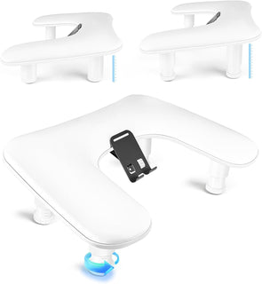 JODSONE Reposabrazos de manicura blanca en forma de U para uñas con...