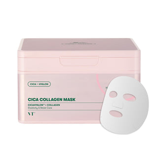 VT COSMETICS CICA Máscara de Colágeno Diaria 30 Hojas, Colágeno de...