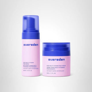 Evereden Kids Happy Face Duo (Cool Peach) - Juego de lavado facial...
