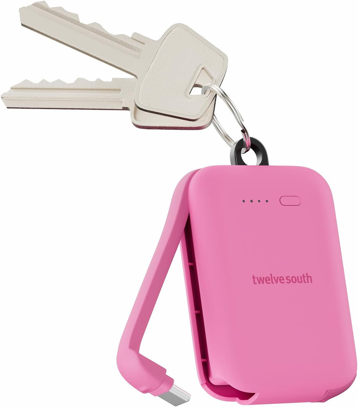 Twelve South PowerClip - Mini cargador portátil con cable USB-C int...