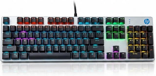 HP GK400F Teclado mecánico con cable para juegos, USB con cable de...