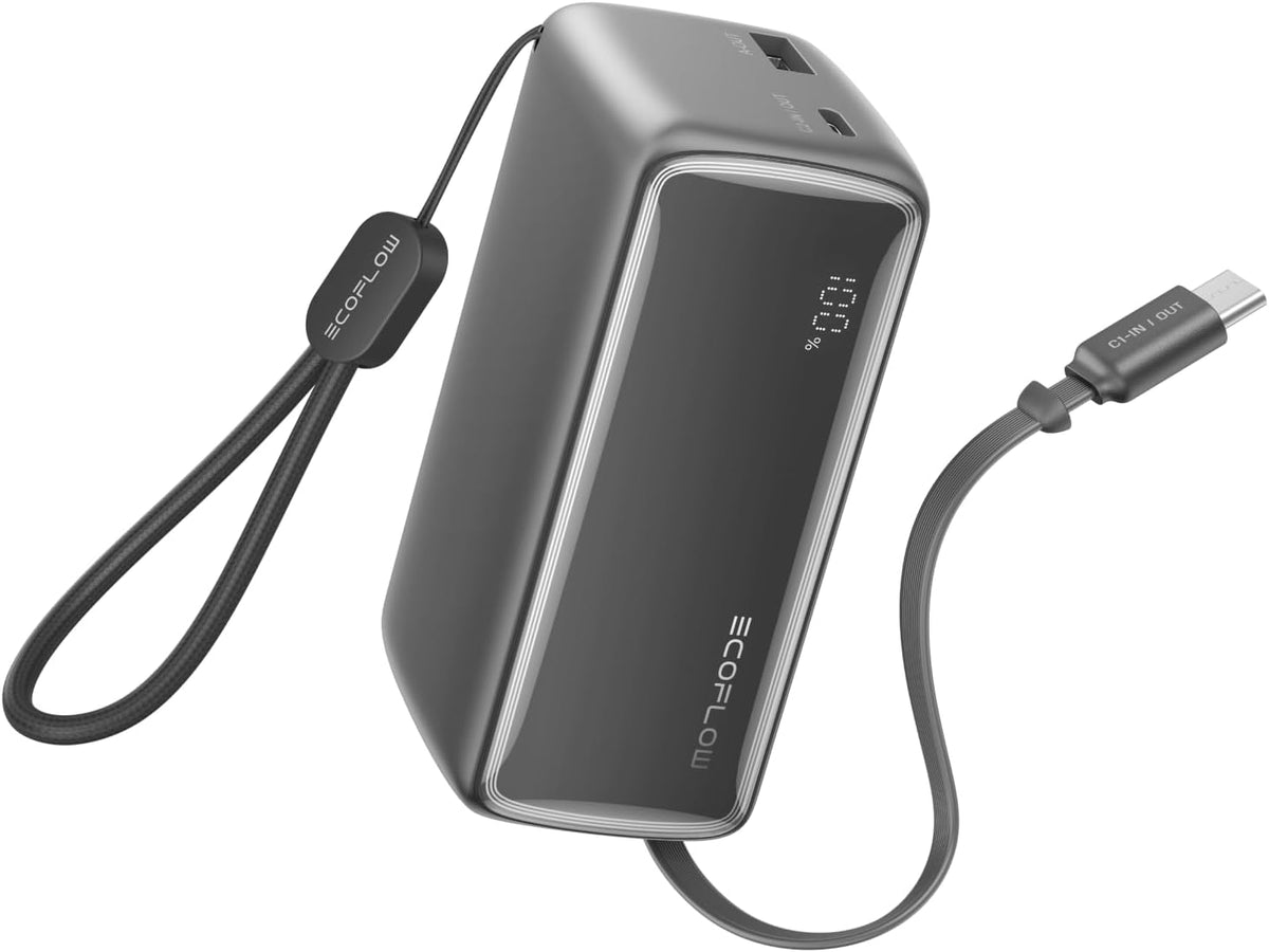EF ECOFLOW Rapid - Cargador portátil de 45 W de 10000 mAh con cable...