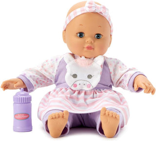 Madame Alexander, 14 Baby Cuddles Unicorn Jumper (incluye una botella)
