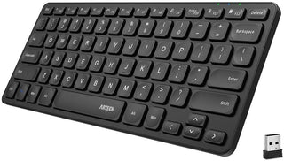 Arteck Teclado inalámbrico 2.4G Teclado inalámbrico ultra delgado y...