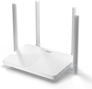DBIT Enrutador WiFi Gigabit AC1200, 2.4 GHz + 5 GHz de doble banda...