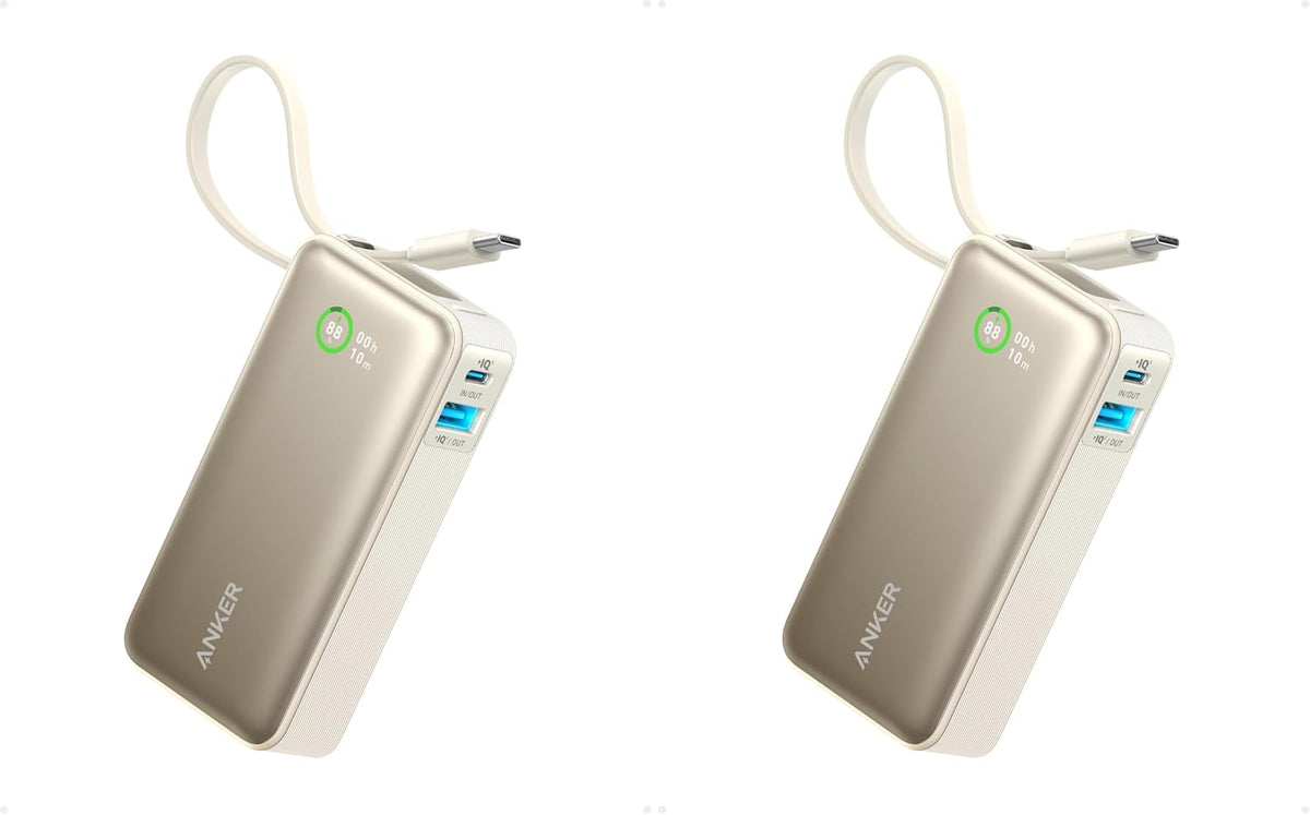 Anker Nano Power Bank, cargador portátil de 10,000 mAh con cable US...