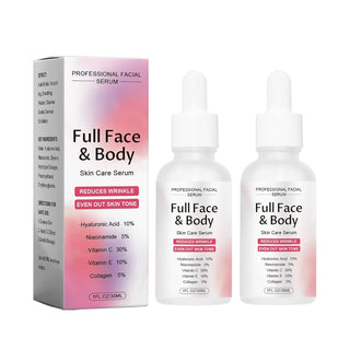 Finones Skin Vitamin Serum para rostro y cuerpo, suero reafirmante...