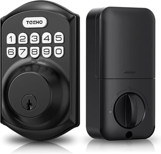 TEEHO TE001 Cerradura de puerta de entrada sin llave con teclado -...