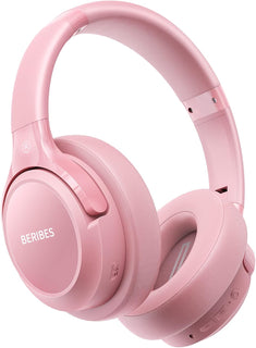 BERIBES Auriculares Bluetooth sobre la oreja, tiempo de reproducció...
