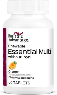Bariatric Advantage Multivitamínico esencial masticable sin hierro...