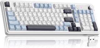MageGee GK960 Teclado inalámbrico, 98 teclas trimodo BT\/2.4G\/tecl...