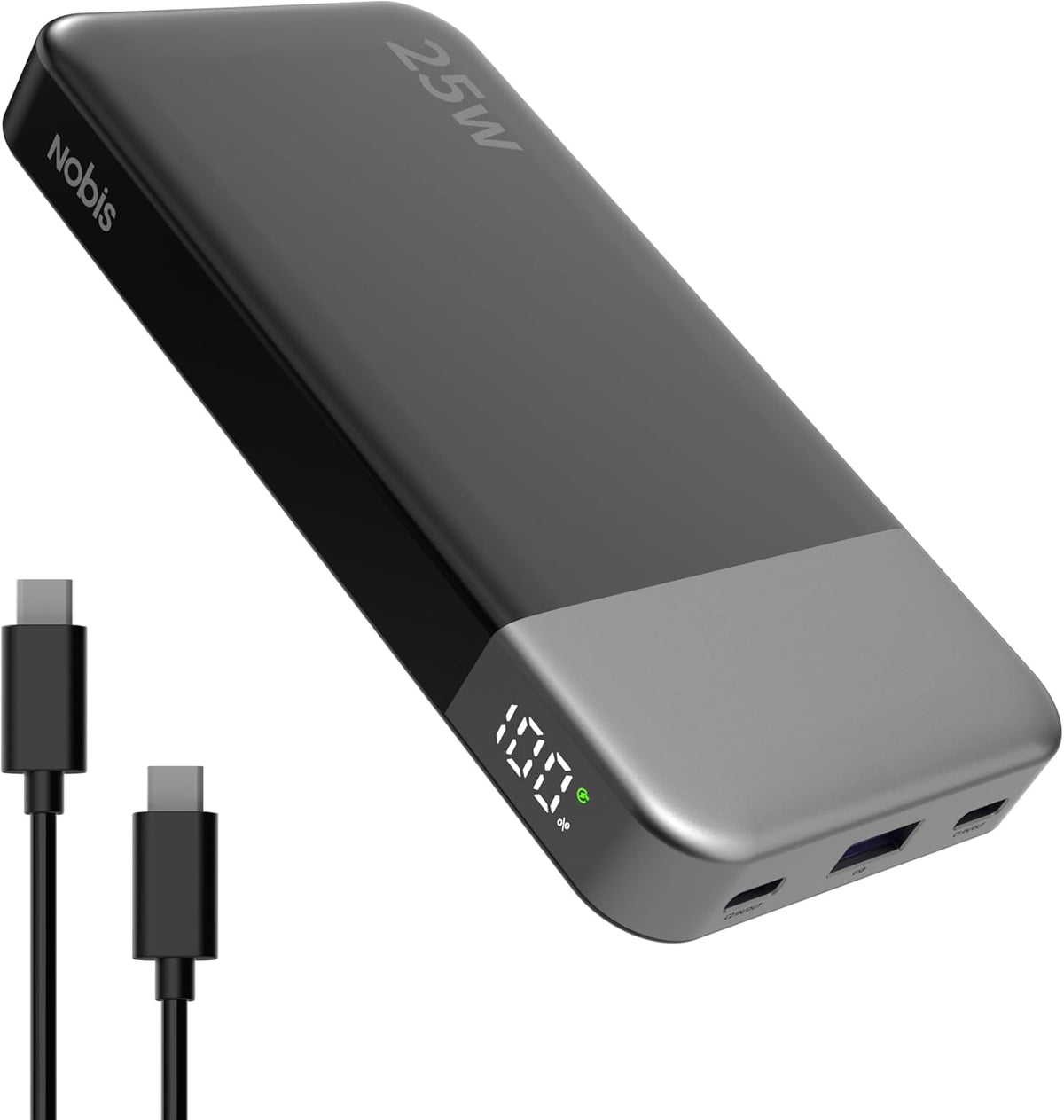 Cargador portátil NOBIS, banco de energía de 10000 mAh con carga rá...