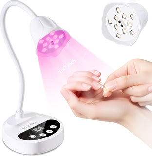 Makartt Lámpara de uñas LED UV: Lámpara de uñas portátil inalámbric...