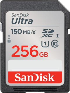 SanDisk Tarjeta de memoria Ultra SDXC UHS-I de 256 GB, hasta 150 MB...