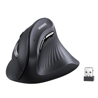 UGREEN Ratón inalámbrico vertical (Bluetooth 5.0+2.4G) ergonómico c...