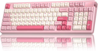 LEOBOG Teclado mecánico inalámbrico A98, Tri-Mode BT5.0\/2.4GHz\/US...