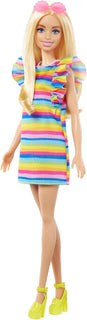 Muñeca Barbie Fashionistas N.° 197 con cabello rubio y brackets, us...