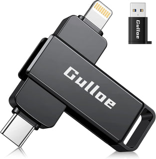 Gulloe Unidad flash de 256 GB diseñada para iPhone, almacenamiento...