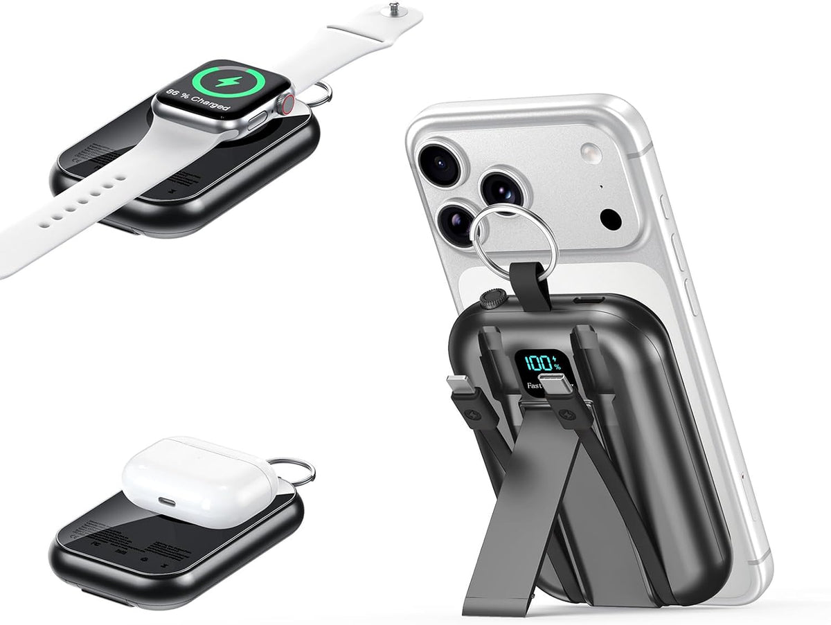 para cargador portátil MagSafe, banco de energía de 10000 mAh con 2...
