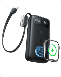 Baseus Cargador portátil de 10000mAh 45W Power Bank y cargador de A...