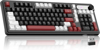 MageGee GK960 Teclado inalámbrico, 98 teclas Tri-Modo BT\/2.4G\/Tec...