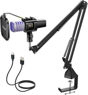 TONOR Micrófono USB para juegos, juego de microfono de transmisión...