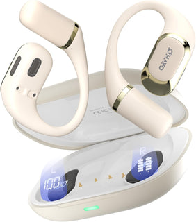 OHAYO Auriculares de oreja abierta, auriculares con gancho ergonómi...