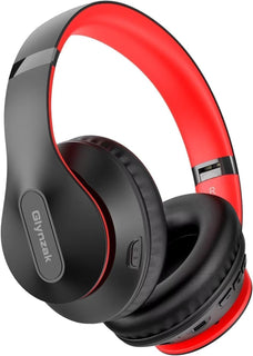 Glynzak - Auriculares inalámbricos Bluetooth sobre la oreja con tie...