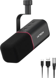 IXTECH Micrófono dinámico cardioide con cubierta de micrófono, micr...