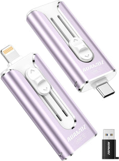 AUAMOZ Mini unidad flash de doble interfaz de 256 GB, memoria portá...