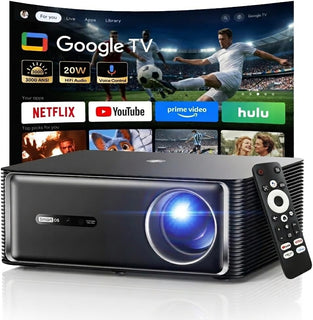Boldever Proyector inteligente de Google TV 3000 ANSI - Proyector 4...