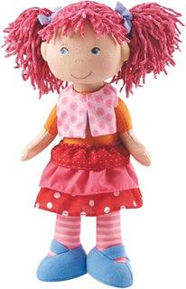 HABA Lilli-Lou Muñeca Blanda de 12 Pulgadas con Cabello Rosa en Col...