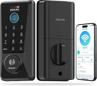 DESLOC Cerradura inteligente WiFi D110 Plus, Wi-Fi incorporado, no...