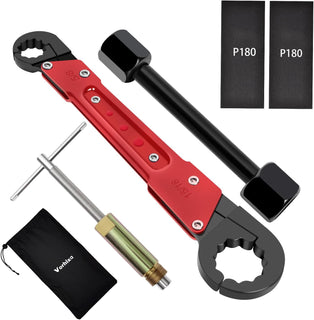 Vorhixa Kit de herramientas de plomería de 6 piezas con llave de to...
