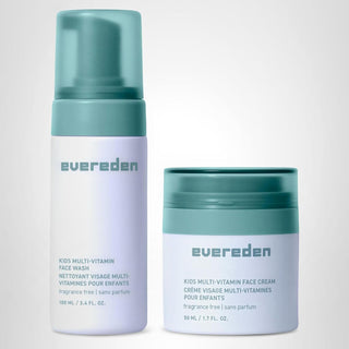 Evereden Fragrance-Free Kids Happy Face Duo - Juego de Limpieza Fac...
