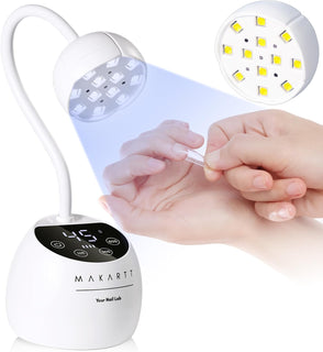 Makartt Lámpara de Uñas UV LED - Luz UV de Cuello de Cisne para Uña...