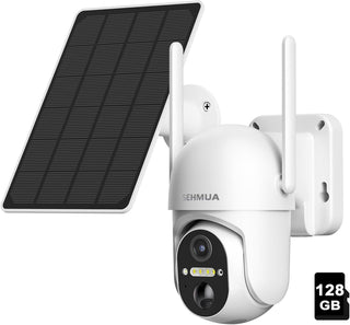 SEHMUA Cámaras de seguridad solares inalámbricas para exteriores, c...