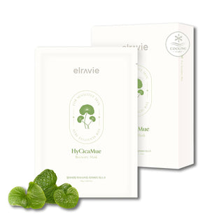 elravie HyCicaMue - Máscara de recuperación (10ea), máscara de hoja...