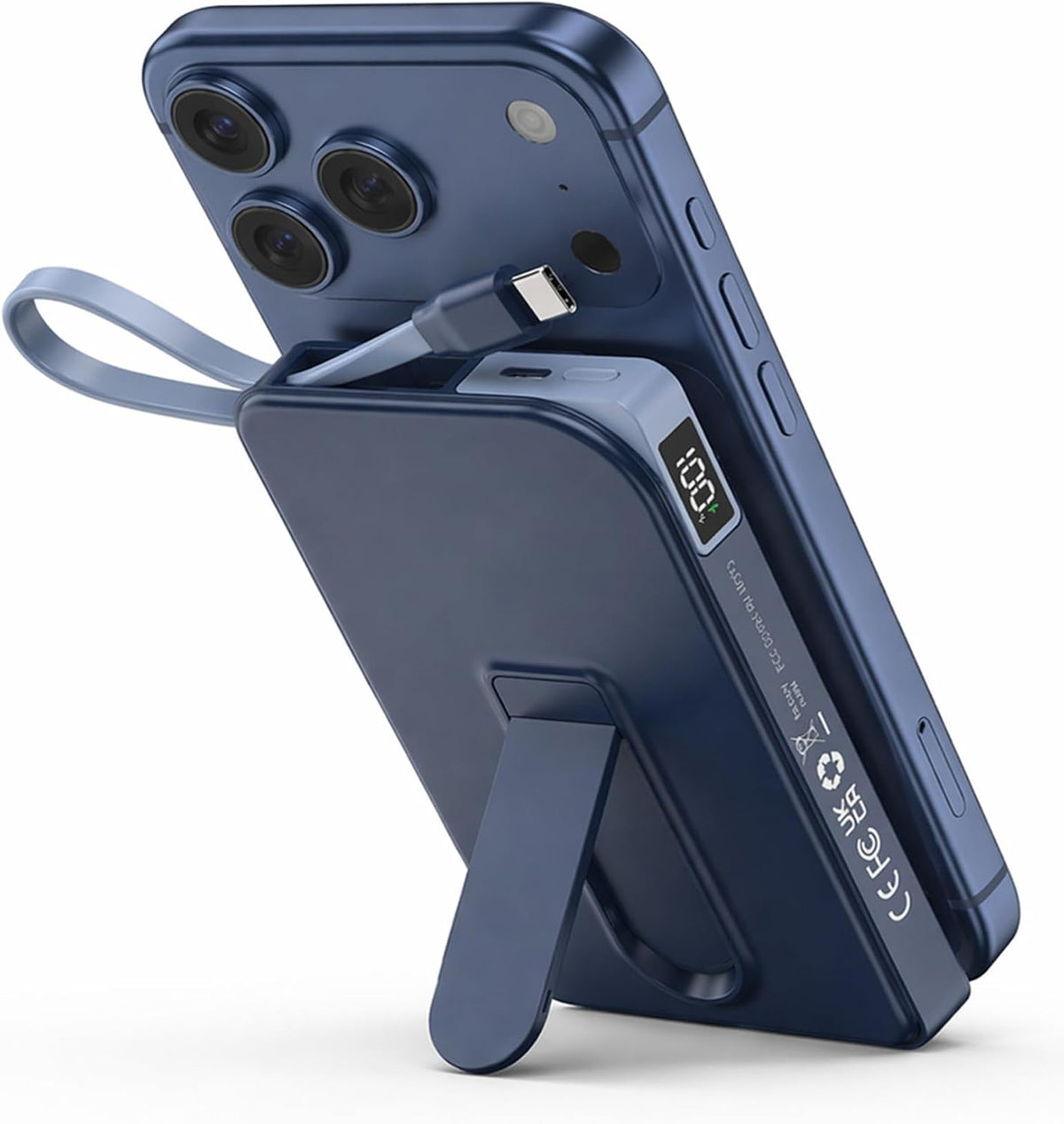 Magsafe - Cargador de batería magnético con soporte, cargador portá...