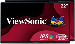 ViewSonic VA2456A-MHD_H2 Paquete de monitor dual solo cabezal, moni...