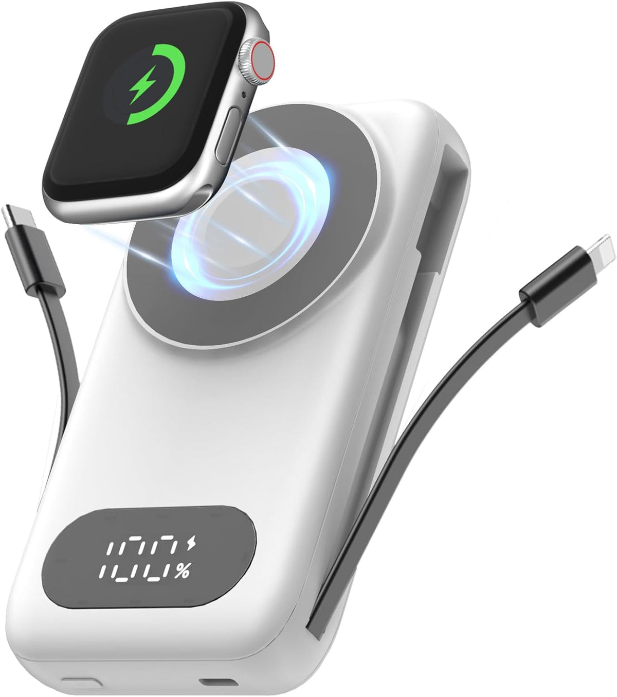 HUAENG Cargador portátil magnético de 26800 mAh para iPhone 17\/16\...